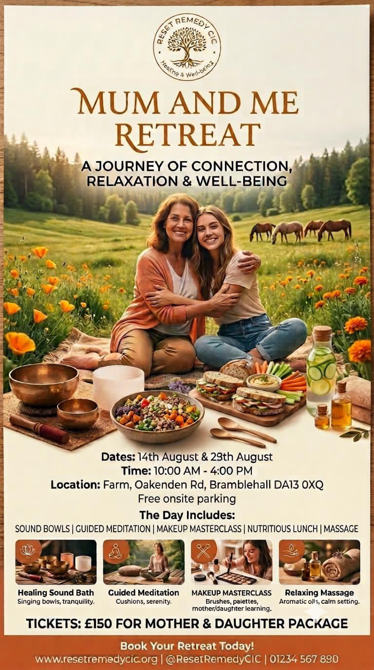 Mum & Me Retreat 14th & 29th August